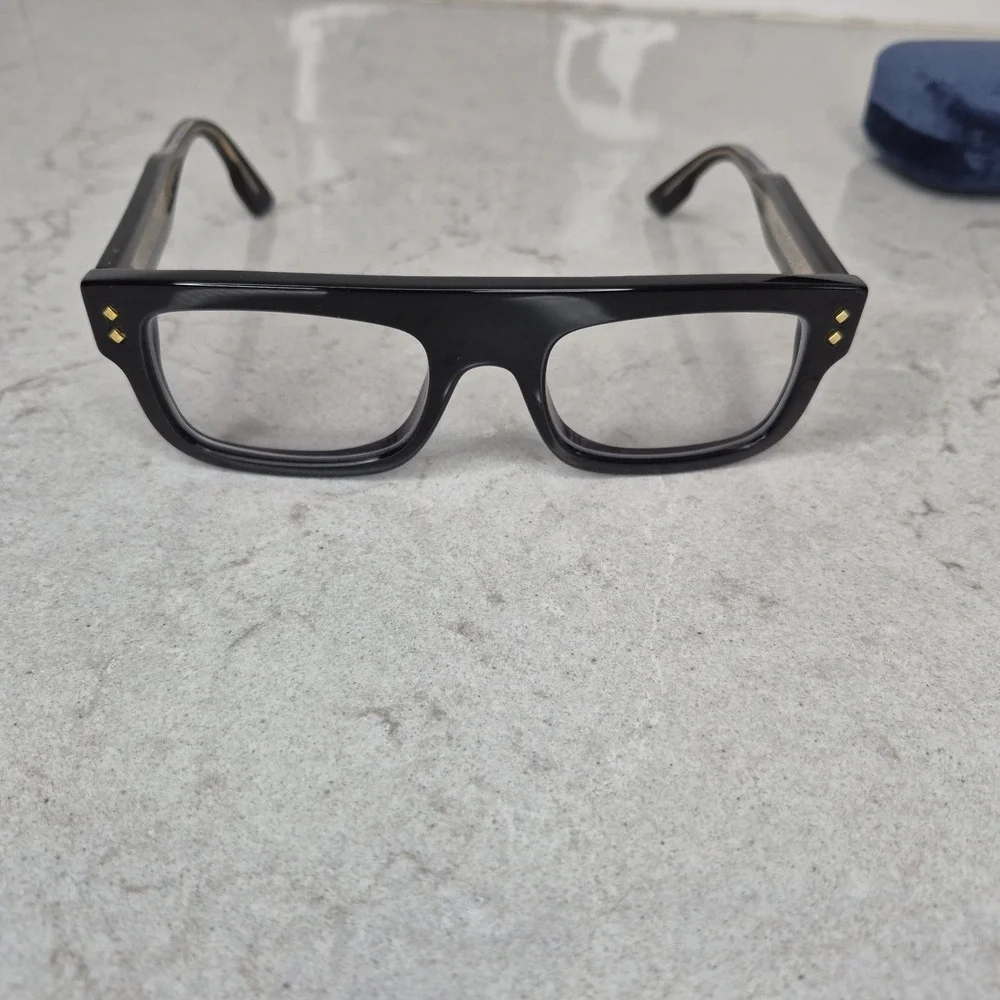 Gucci GG1085O Square Full Rim Black Plastic Eyeglass Frames 52-21-145 - Picture 6 of 11